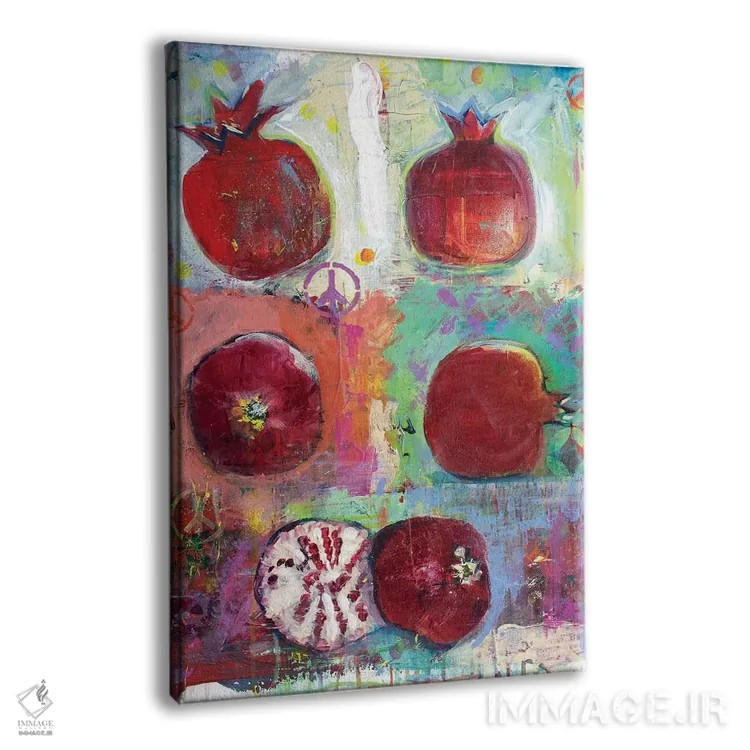 تابلو دکوراتیو صلح و انار اثر میشل پالور فلدمن - نمای پرسپکتیو محصول
