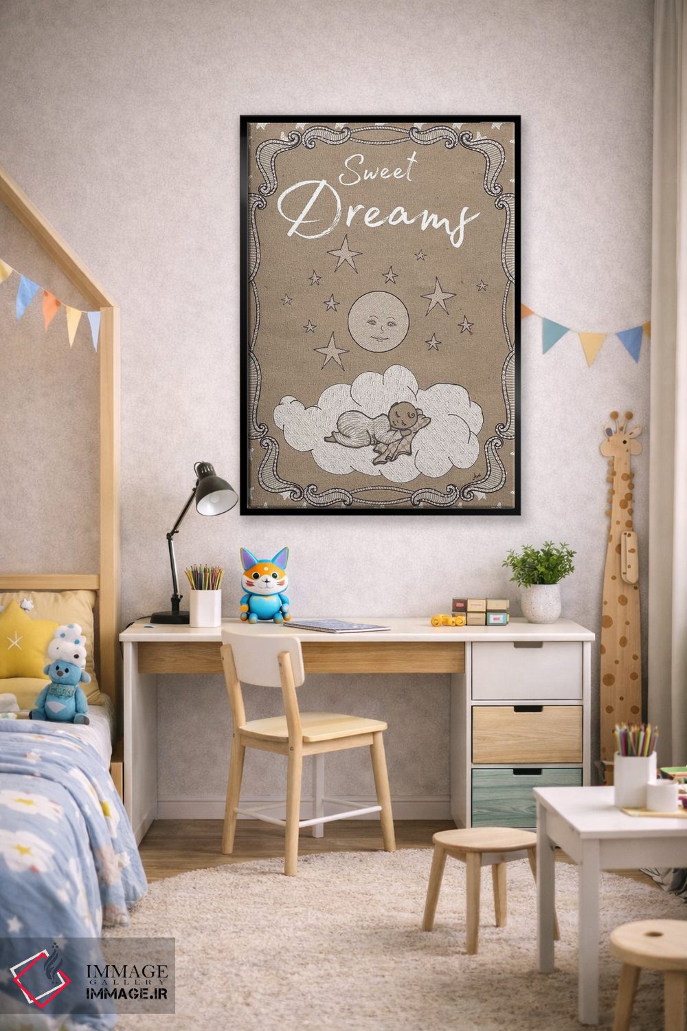 تابلو دکوراتیو لالایی شیرین ۲ اثر اندی متز - D3B