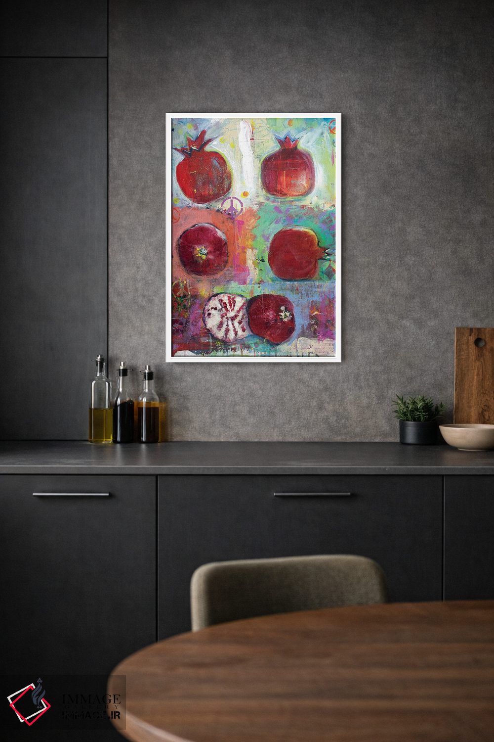 تابلو دکوراتیو صلح و انار اثر میشل پالور فلدمن - D1W