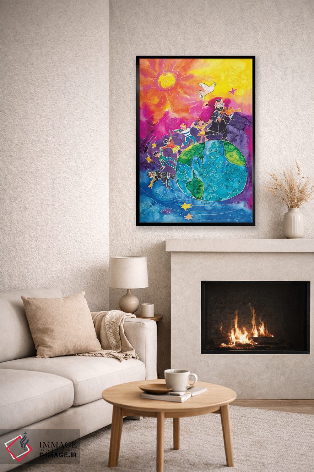 تابلو دکوراتیو صلح در سراسر جهان اثر میشل پالور فلدمن - D6B