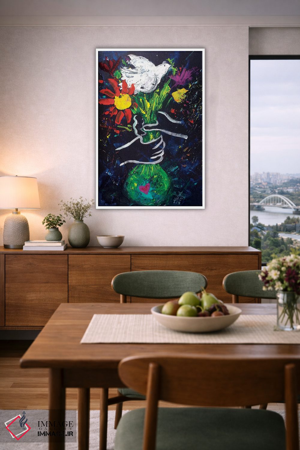 تابلو دکوراتیو صلح به سبک پیکاسو اثر میشل پالور فلدمن - D6W