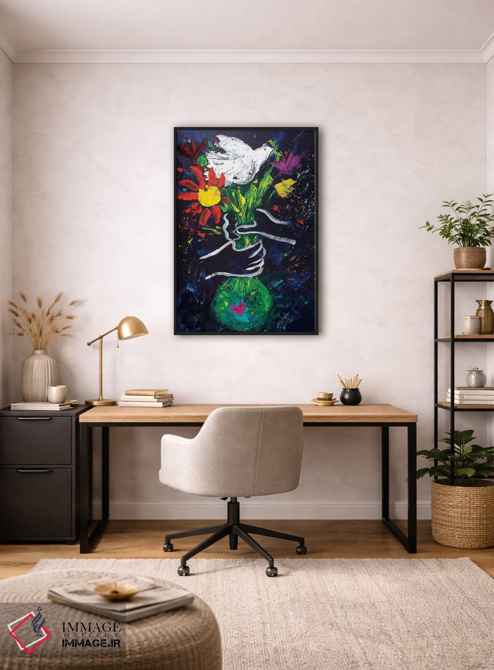 تابلو دکوراتیو صلح به سبک پیکاسو اثر میشل پالور فلدمن - D5B