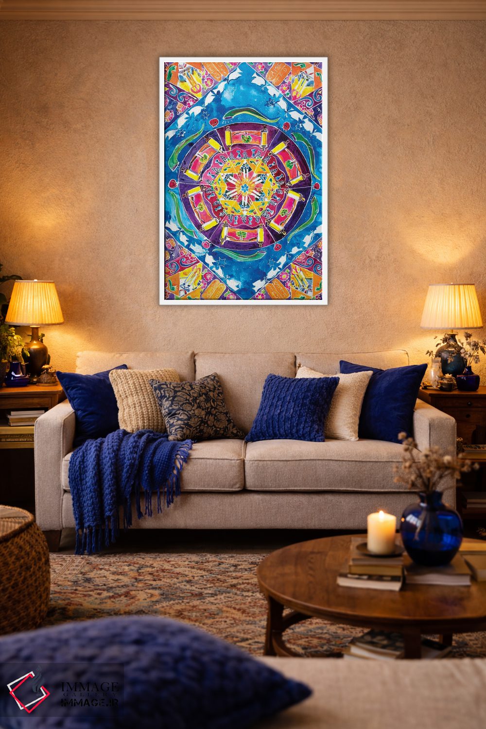 تابلو دکوراتیو کالیـدوسکوپ تعطیلات اثر میشل پالور فلدمن - D3W