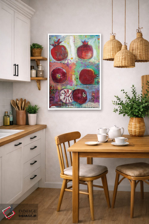 تابلو دکوراتیو صلح و انار اثر میشل پالور فلدمن - D6W