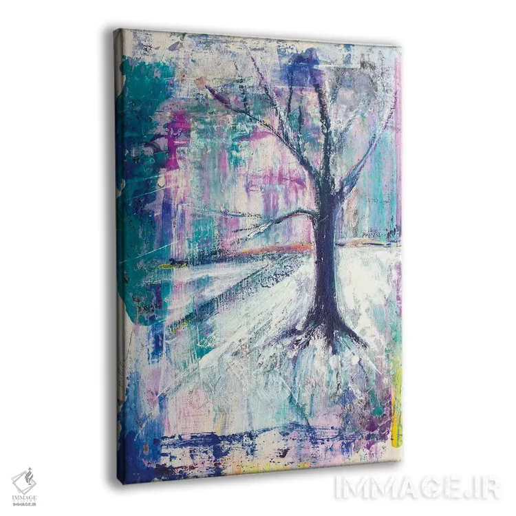 تابلو دکوراتیو درخت از دید ورمونت اثر میشل پالور فلدمن - نمای پرسپکتیو محصول