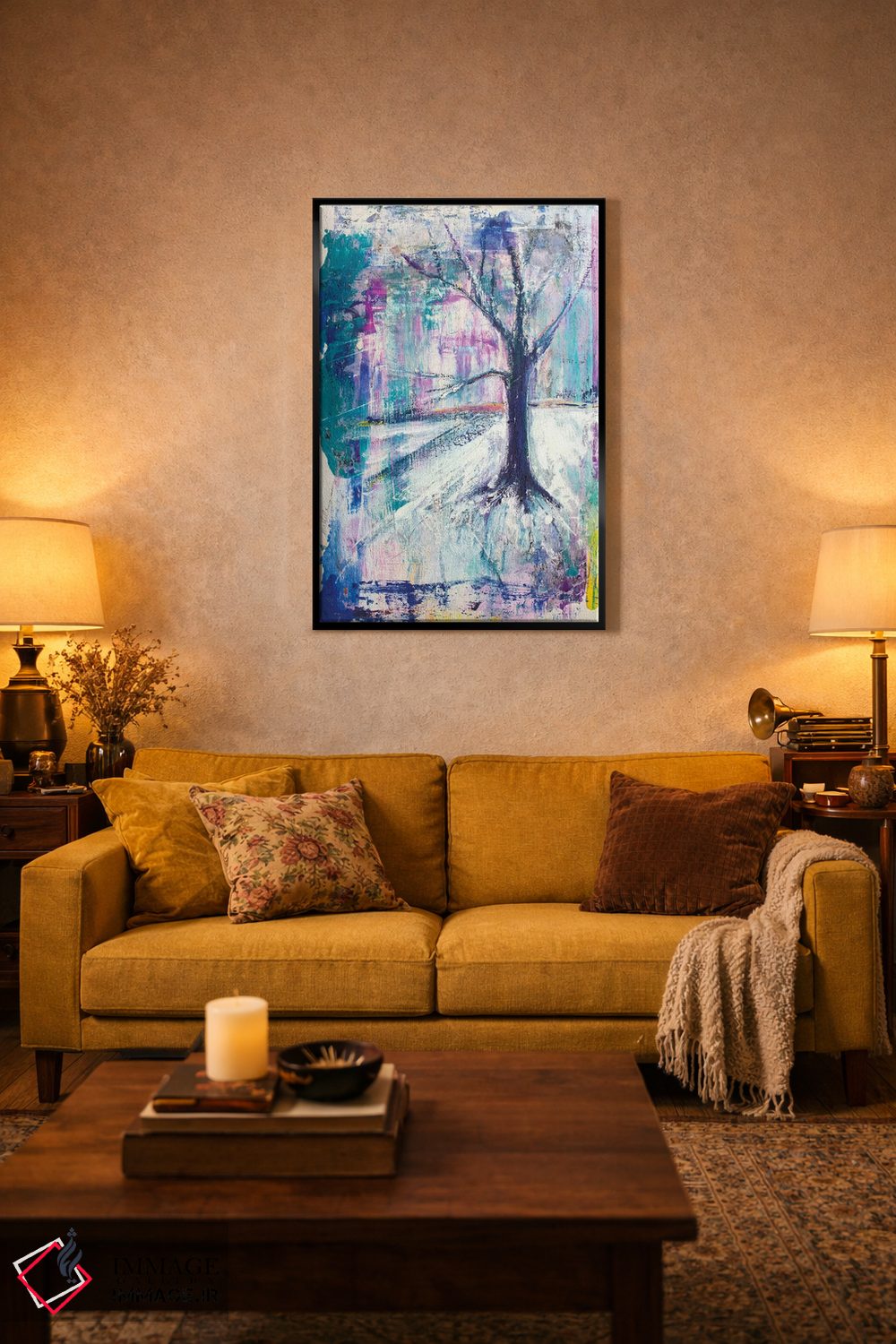 تابلو دکوراتیو درخت از دید ورمونت اثر میشل پالور فلدمن - D3B