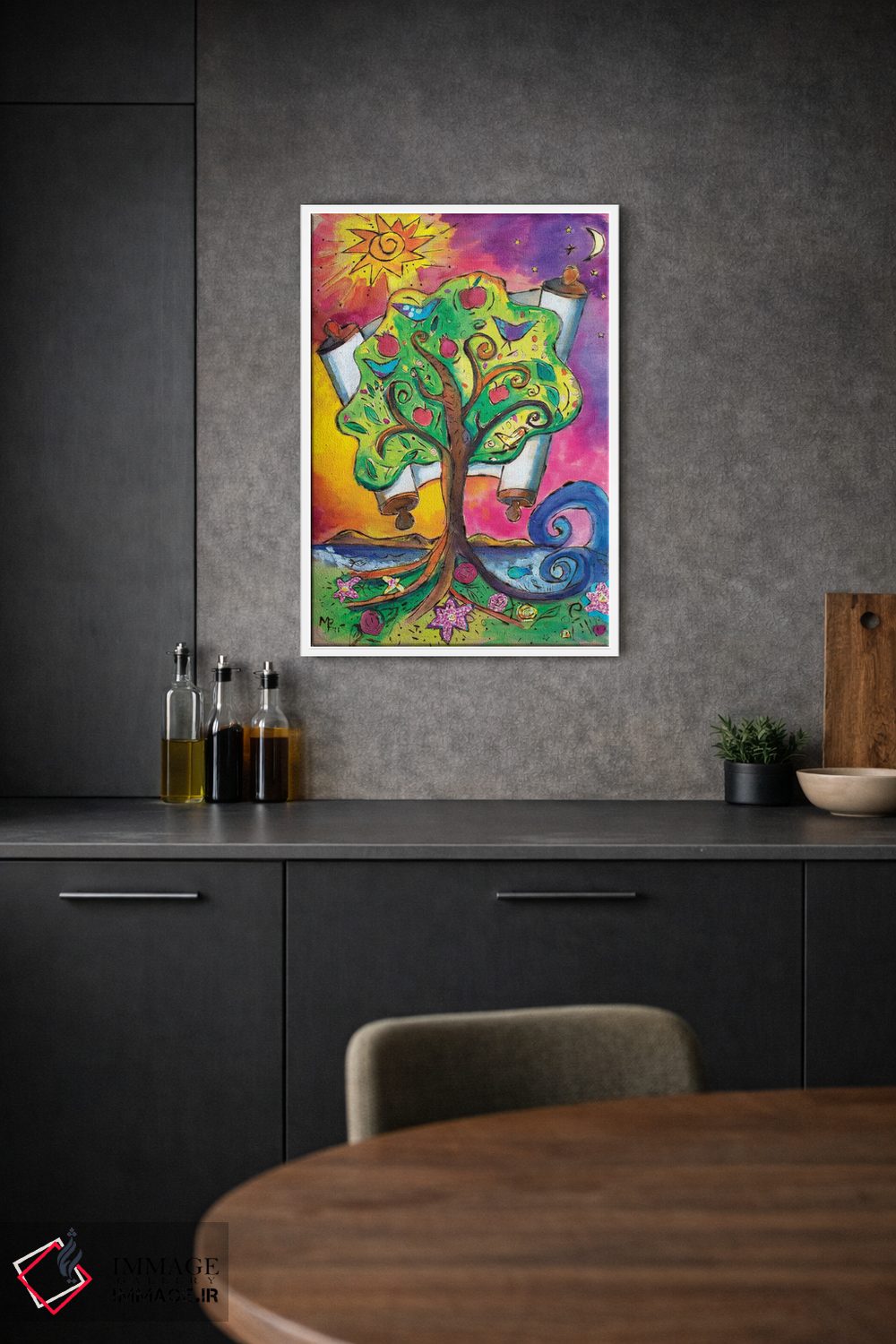 تابلو دکوراتیو درخت زندگی ۳ اثر میشل پالور فلدمن - D1W