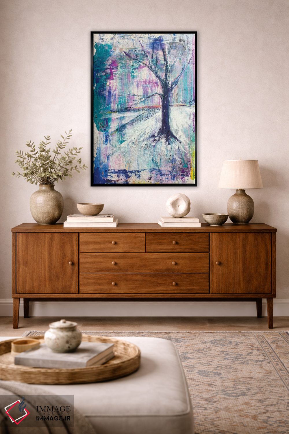 تابلو دکوراتیو درخت از دید ورمونت اثر میشل پالور فلدمن - D4B