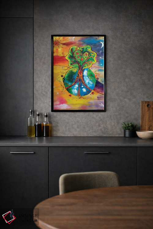 تابلو دکوراتیو دنیایی کاملا جدید اثر میشل پالور فلدمن - D1B