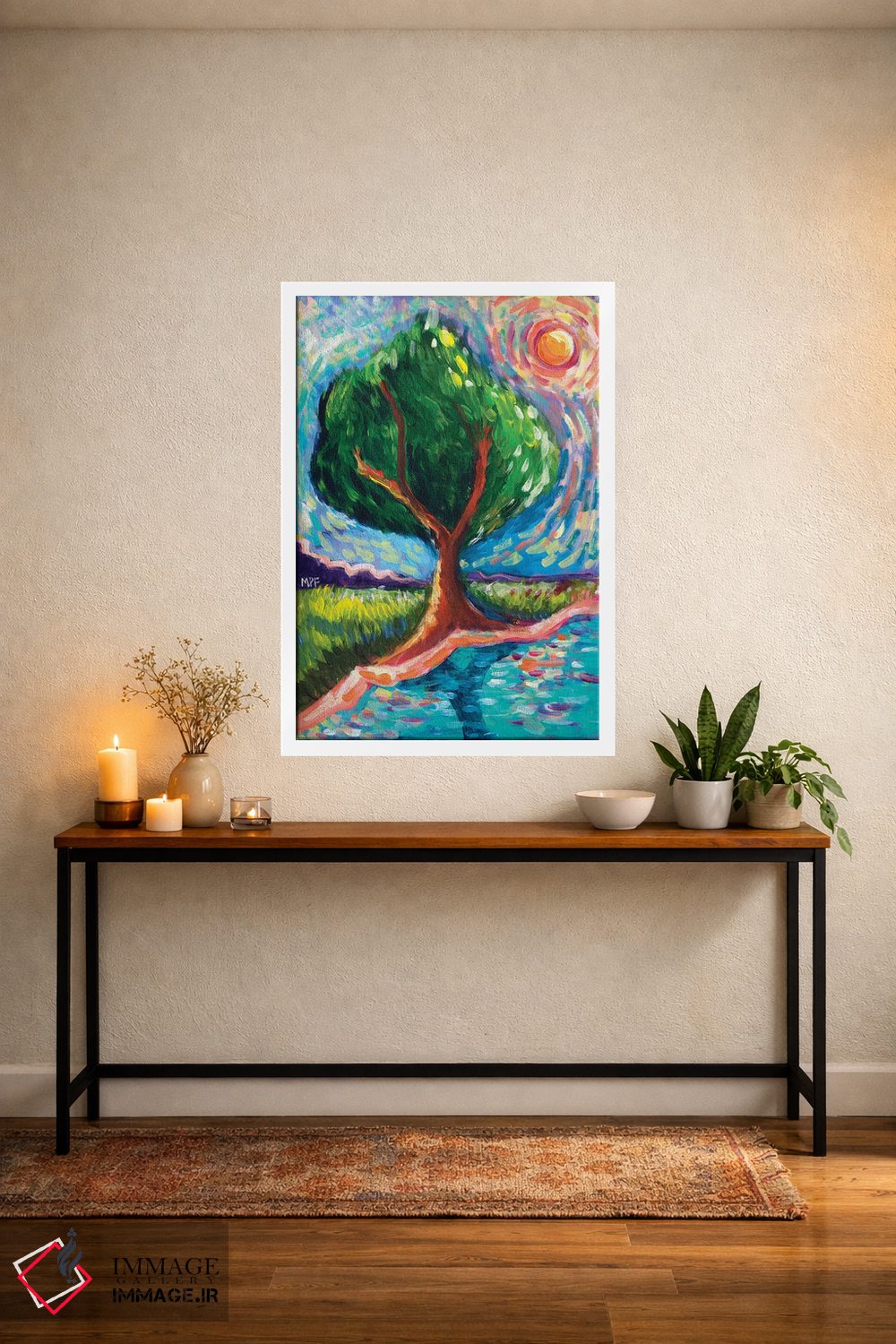 تابلو دکوراتیو درخت زندگی ون گوگ اثر میشل پالور فلدمن - D4W