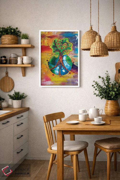 تابلو دکوراتیو دنیایی کاملا جدید اثر میشل پالور فلدمن - D2W