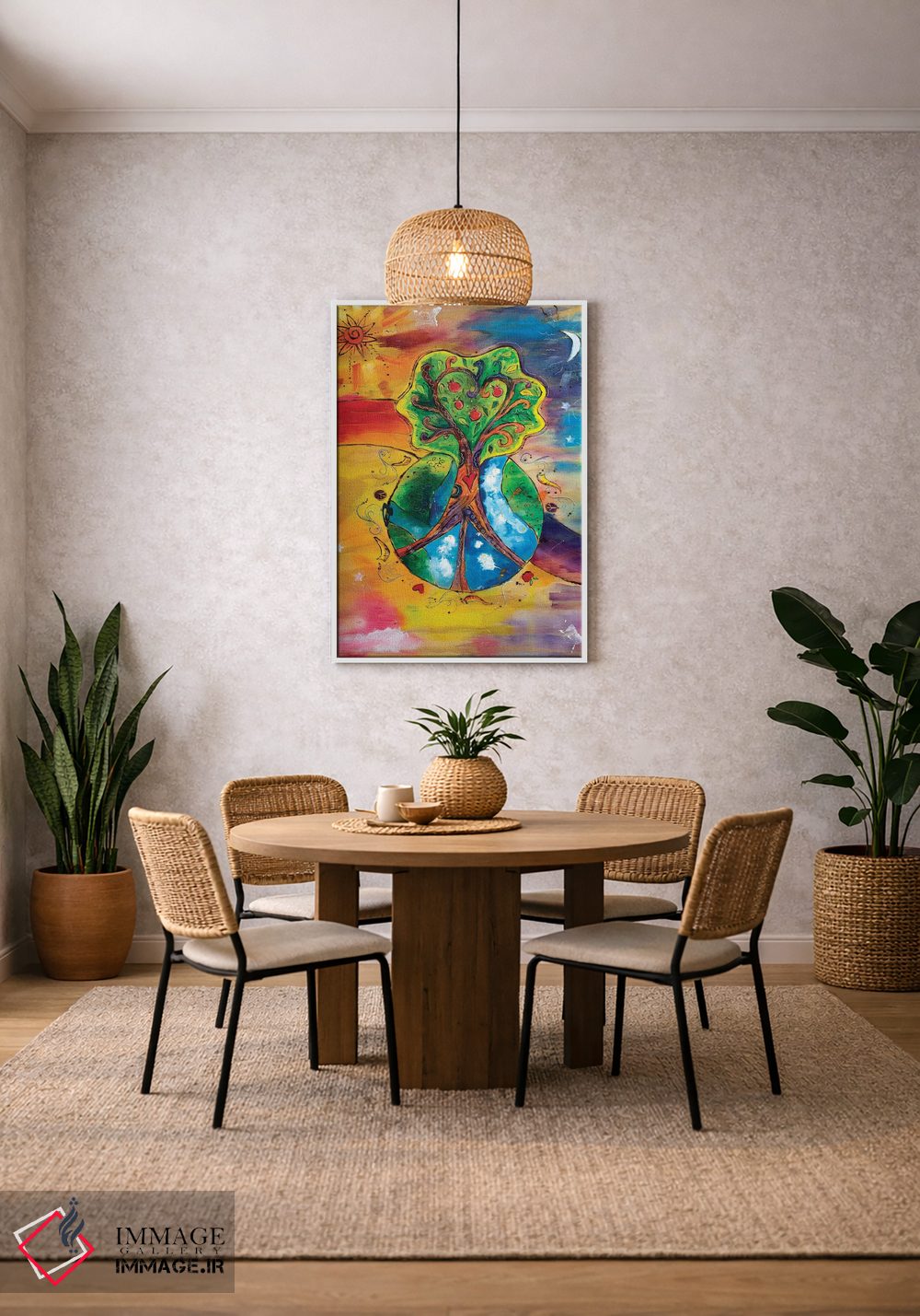 تابلو دکوراتیو دنیایی کاملا جدید اثر میشل پالور فلدمن - D4W