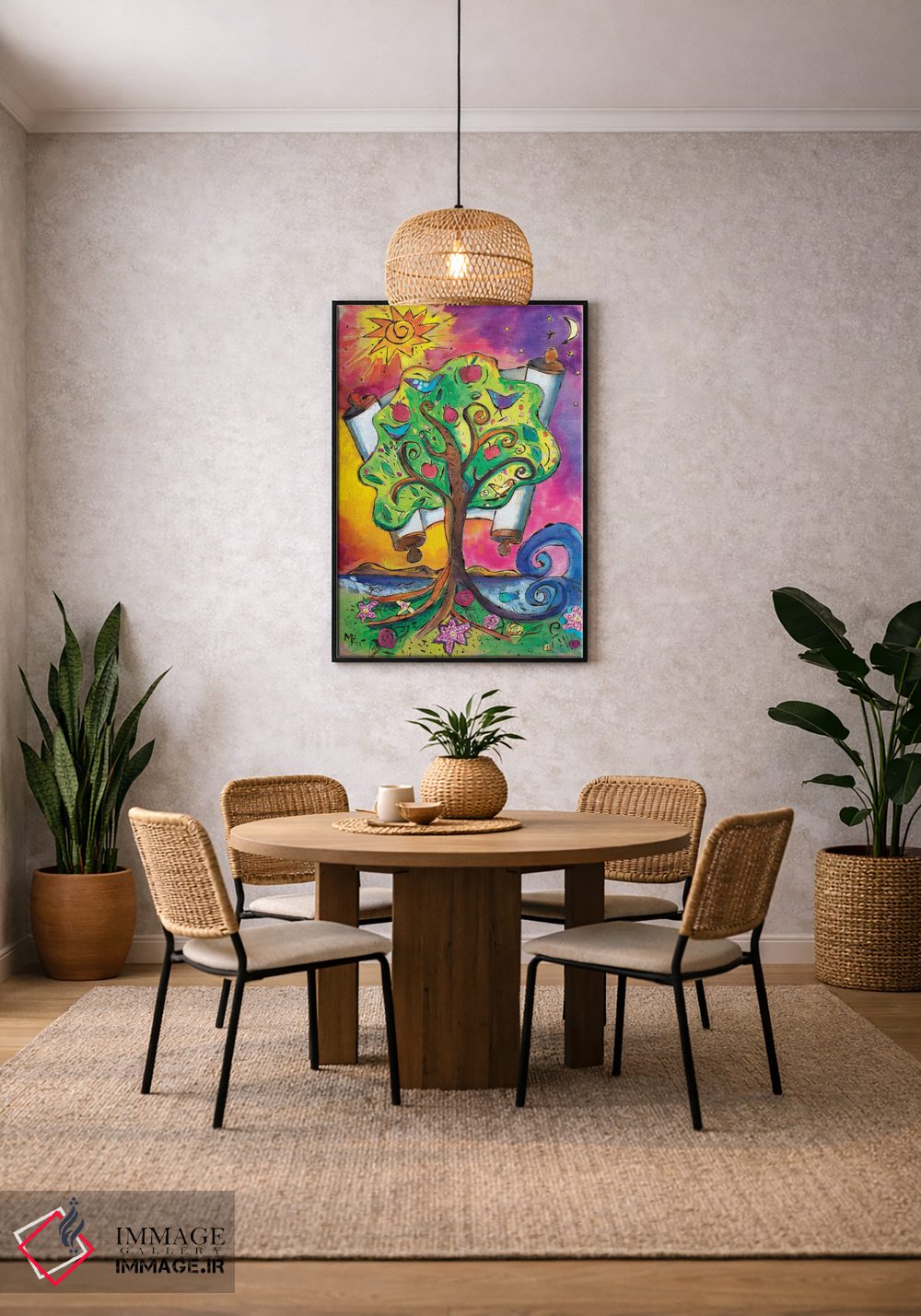 تابلو دکوراتیو درخت زندگی ۳ اثر میشل پالور فلدمن - D6B