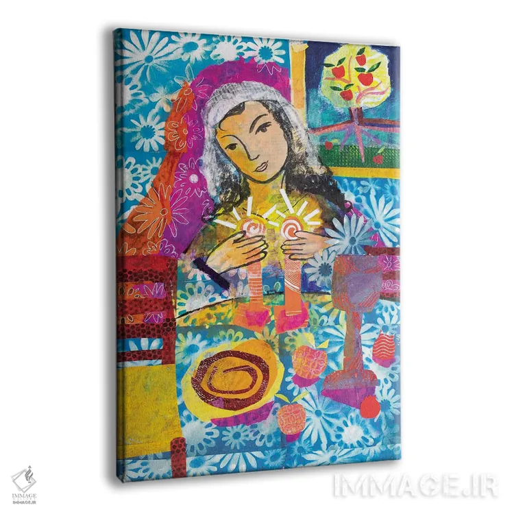 تابلو دکوراتیو زن شایسته اثر میشل پالور فلدمن - نمای پرسپکتیو محصول