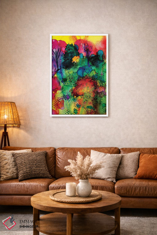 تابلو دکوراتیو ساعت طلایی اثر میشل پالور فلدمن - D2W