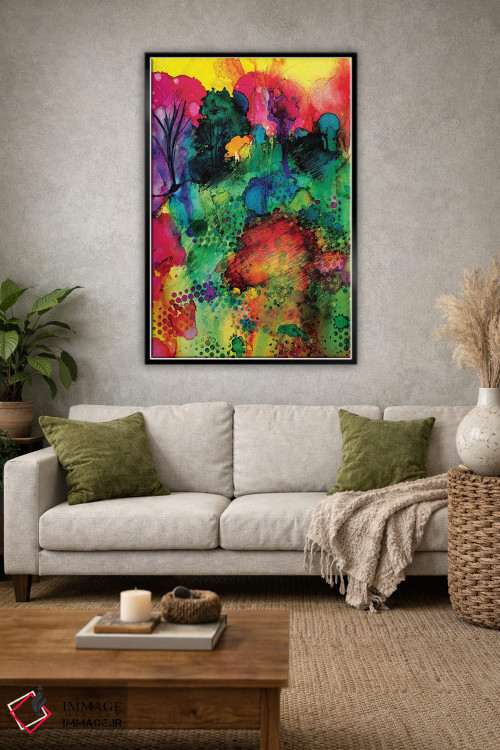 تابلو دکوراتیو ساعت طلایی اثر میشل پالور فلدمن - D1B