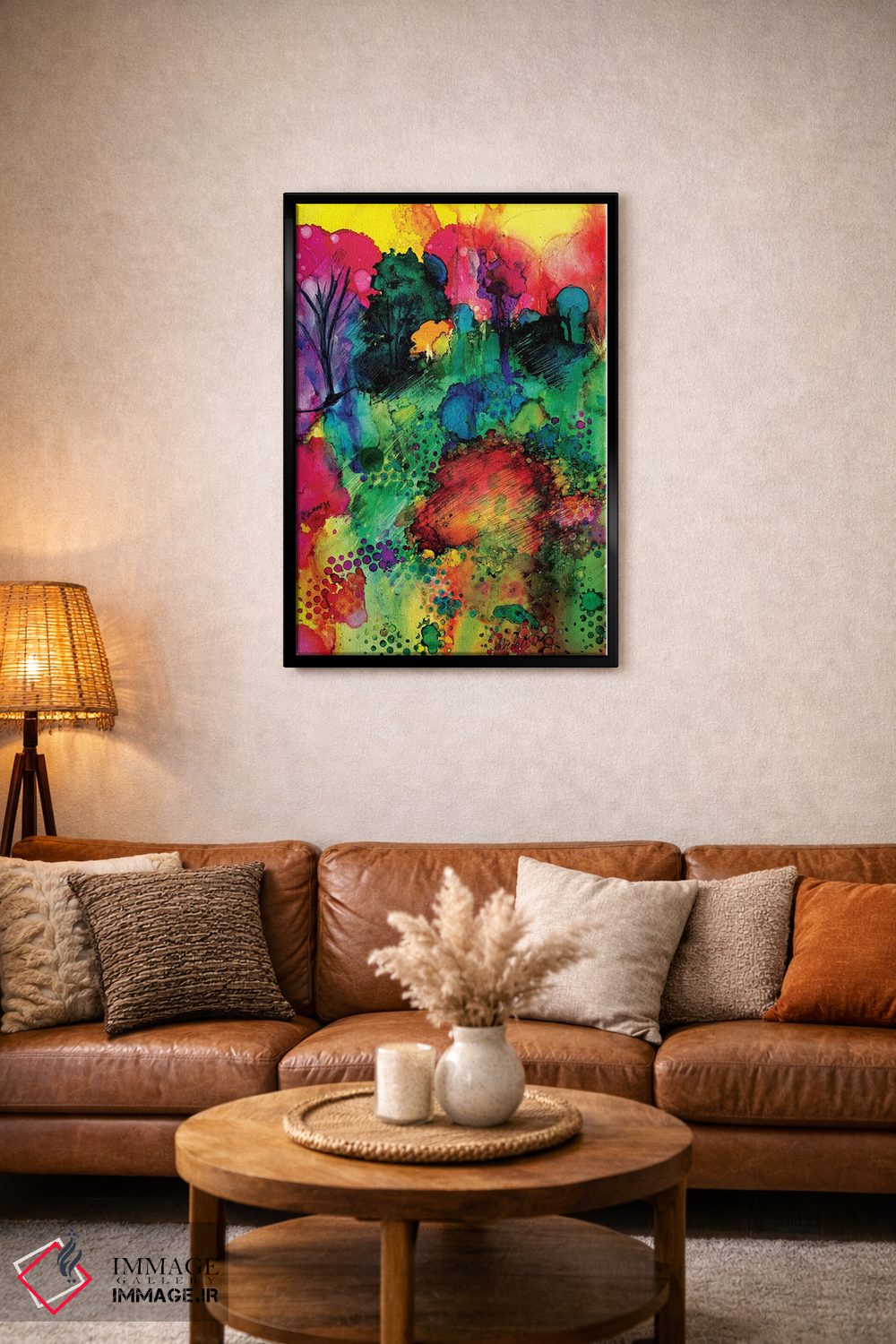 تابلو دکوراتیو ساعت طلایی اثر میشل پالور فلدمن - D4B