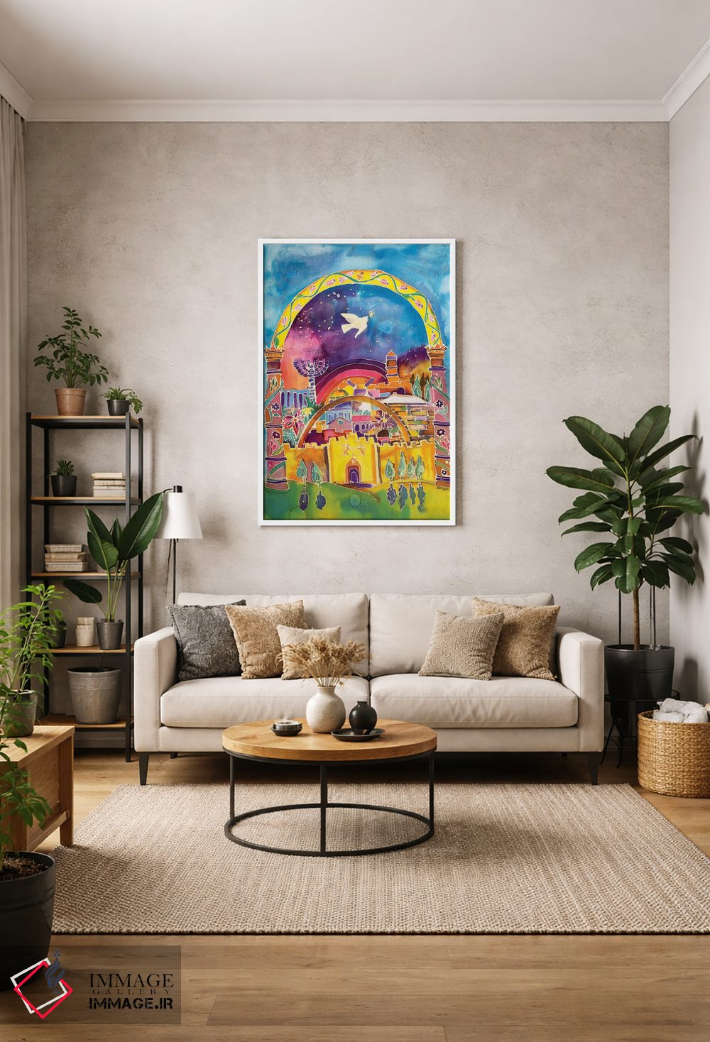 تابلو دکوراتیو شهر صلح اثر میشل پالور فلدمن - D1W