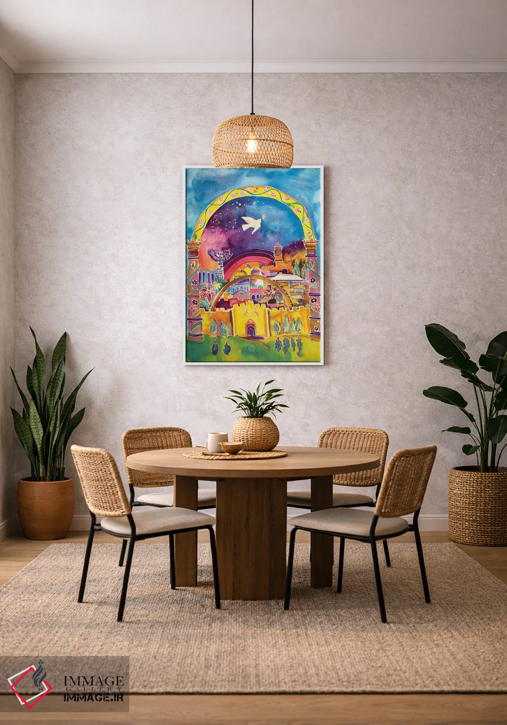 تابلو دکوراتیو شهر صلح اثر میشل پالور فلدمن - D3W