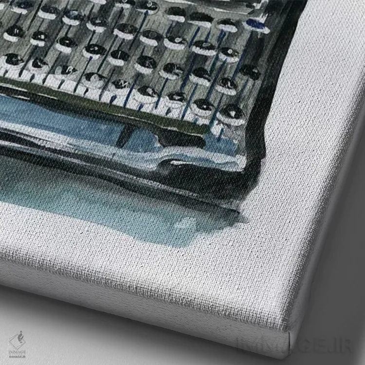 تابلو دکوراتیو دعای خانه اثر میشل پالور فلدمن - نمای نزدیک بافت بوم