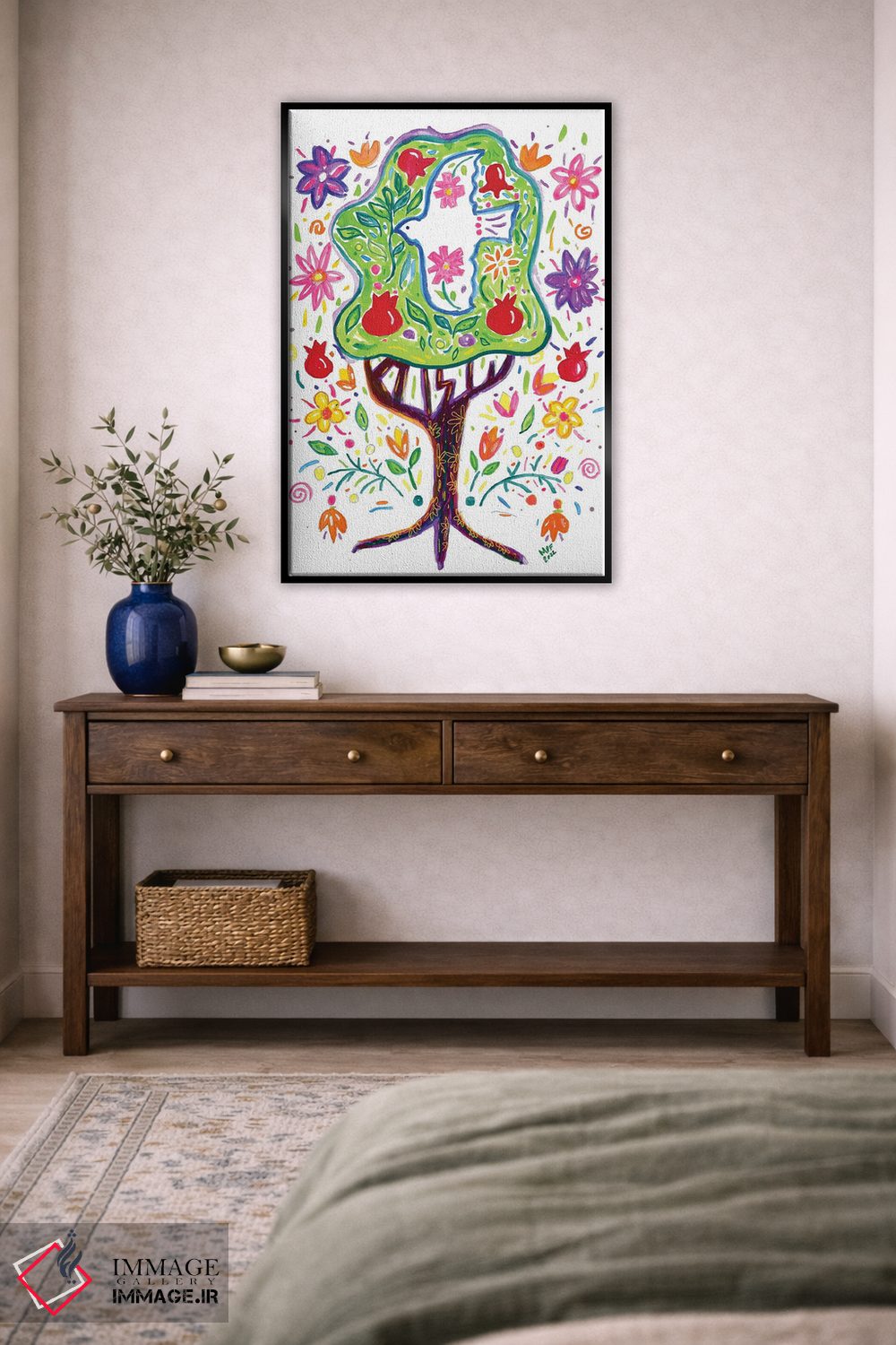 تابلو دکوراتیو درخت صلح ایتز شالوم اثر میشل پالور فلدمن - D6B
