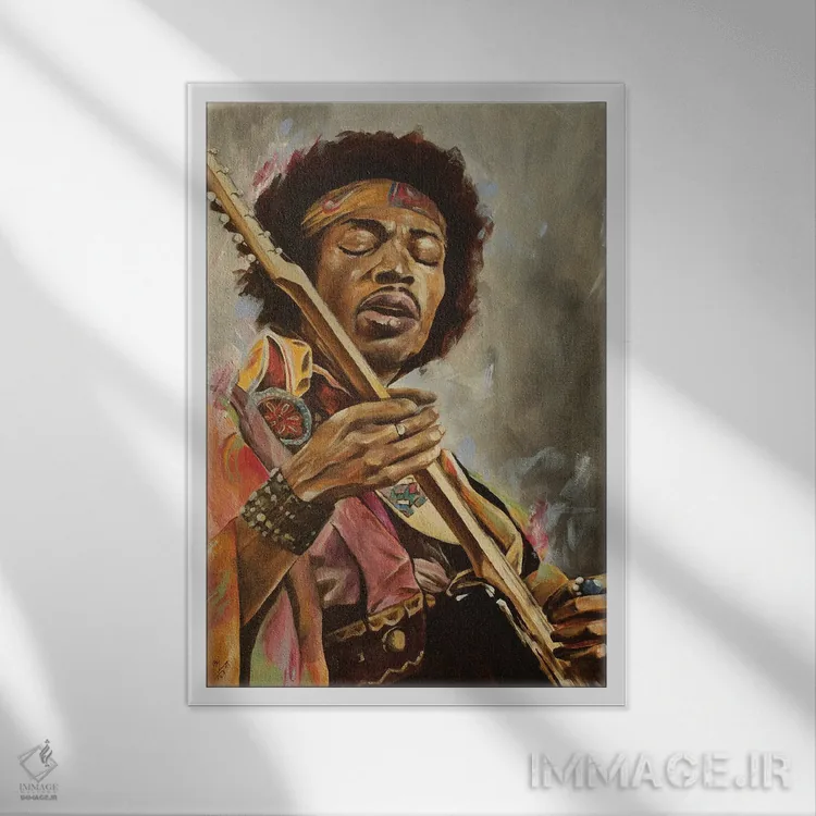 تابلو دکوراتیو جیمی اثر مارک فاکس - نمای قابدار سفید