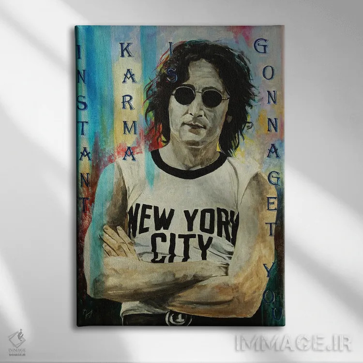 تابلو دکوراتیو کارمای فوری اثر مارک فاکس - نمای روبهرو روی دیوار