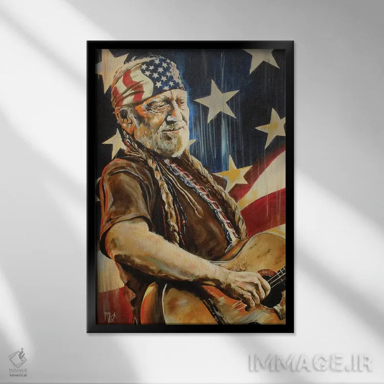 تابلو دکوراتیو عجیب است که زمان چطور می گذرد اثر مارک فاکس - نمای قابدار مشکی