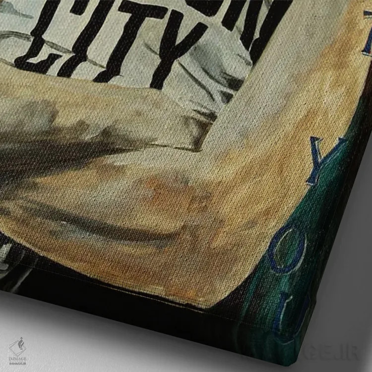 تابلو دکوراتیو کارمای فوری اثر مارک فاکس - نمای نزدیک بافت بوم