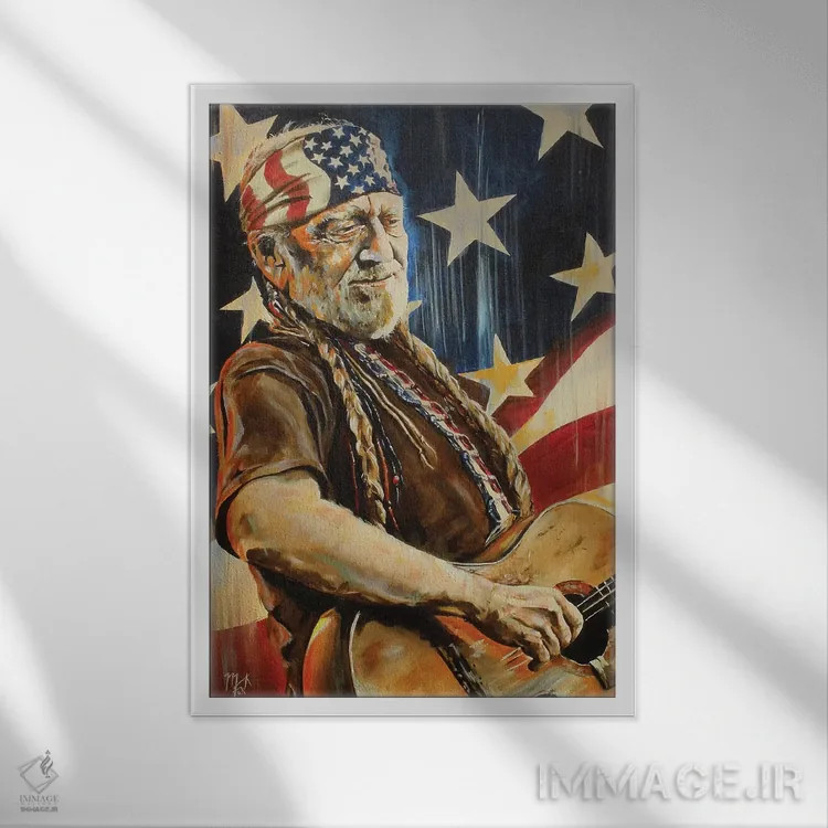 تابلو دکوراتیو عجیب است که زمان چطور می گذرد اثر مارک فاکس - نمای قابدار سفید