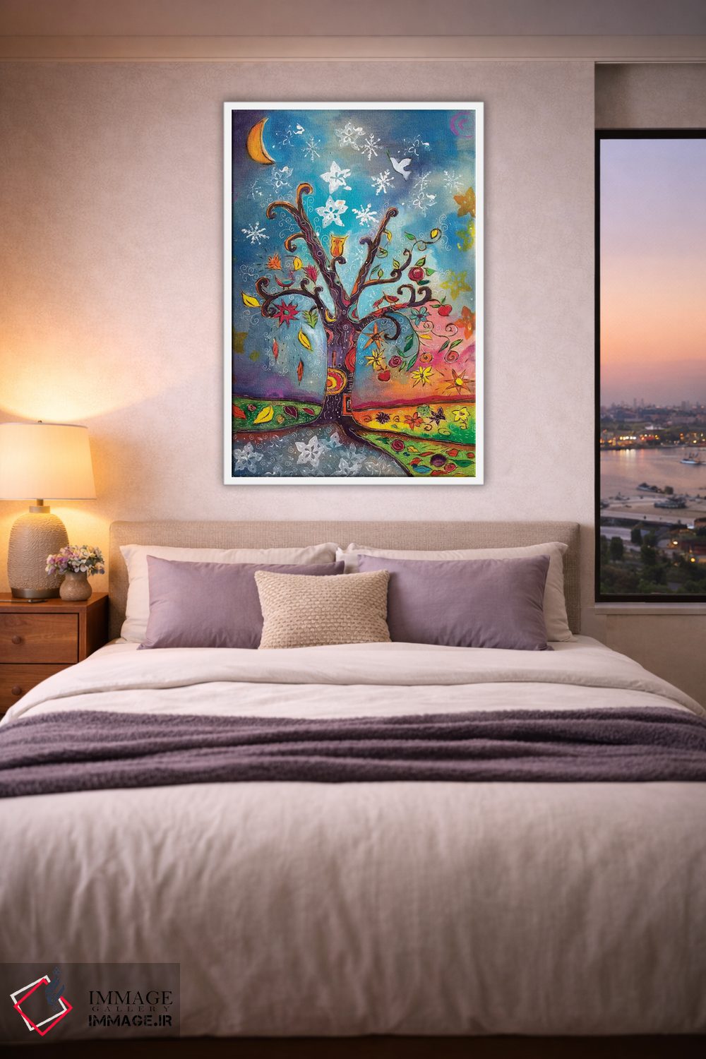 تابلو دکوراتیو رنگ های باد اثر میشل پالور فلدمن - D3W