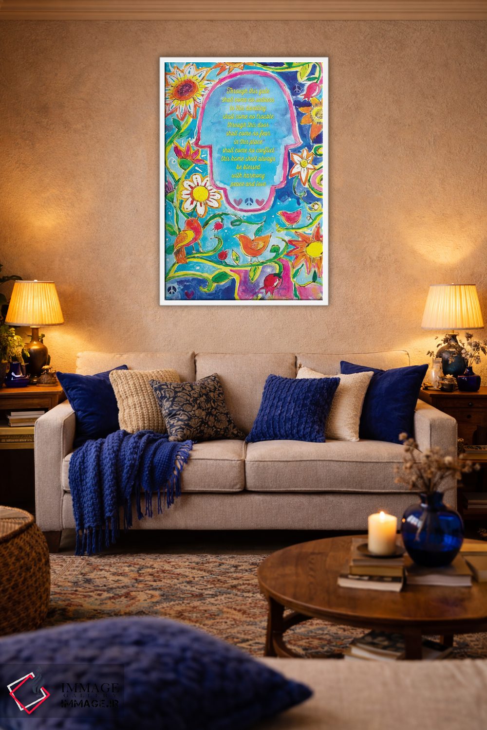 تابلو دکوراتیو برکت باغ عدن برای خانه اثر میشل پالور فلدمن - D4W