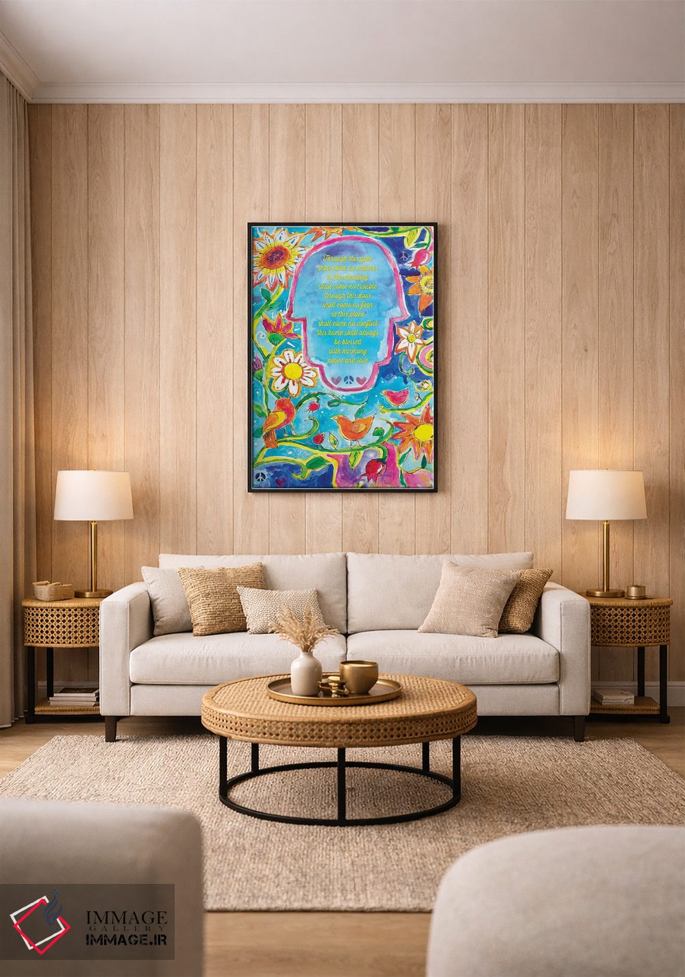 تابلو دکوراتیو برکت باغ عدن برای خانه اثر میشل پالور فلدمن - D2B