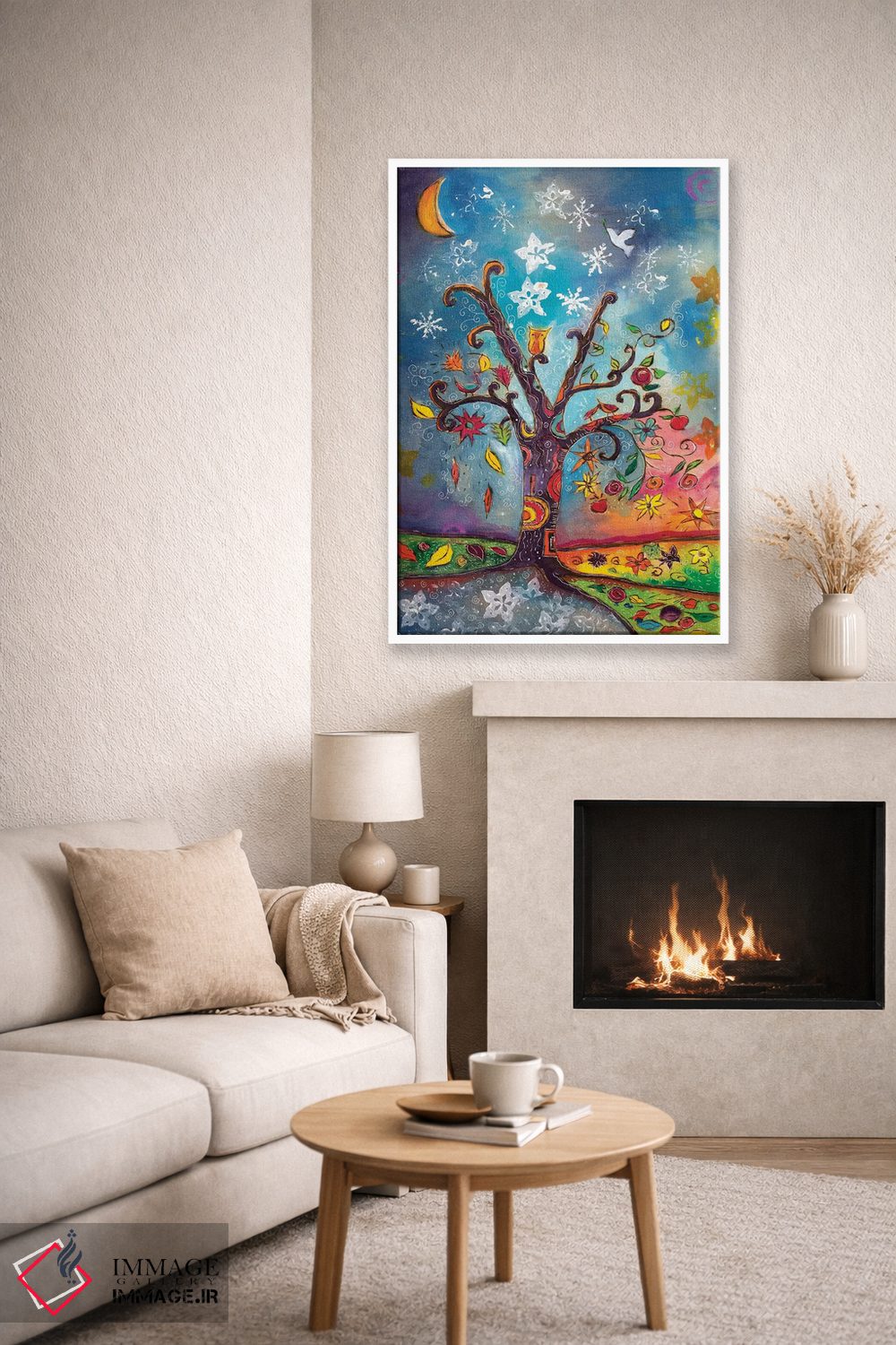 تابلو دکوراتیو رنگ های باد اثر میشل پالور فلدمن - D6W