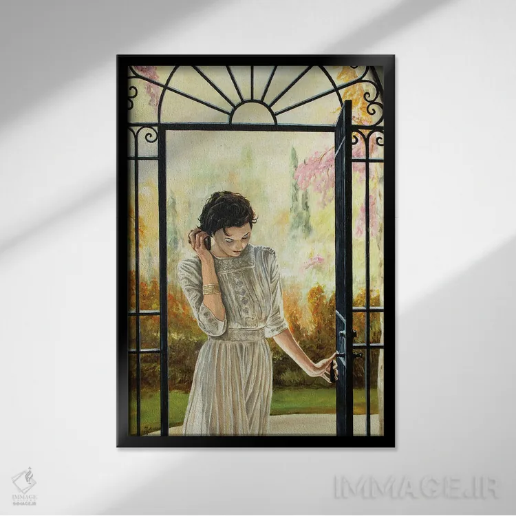 تابلو دکوراتیو همیشه مشغول اثر مارک فاکس - نمای قابدار مشکی