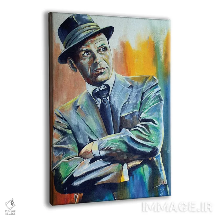 تابلو دکوراتیو فرانسیس آلبرت سیناترا اثر مارک فاکس - نمای پرسپکتیو محصول