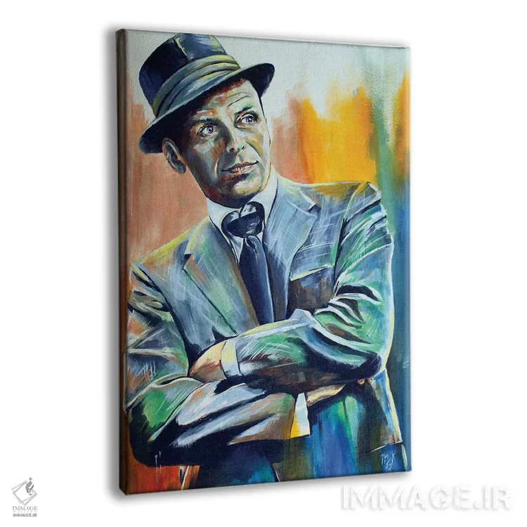 تابلو دکوراتیو فرانسیس آلبرت سیناترا اثر مارک فاکس - نمای پرسپکتیو محصول