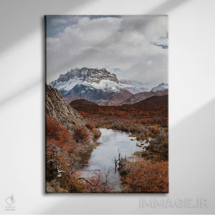 تابلو دکوراتیو پاییز پاتاگونیا بخش ۲ اثر ملیسا فایندلی - نمای روبهرو روی دیوار