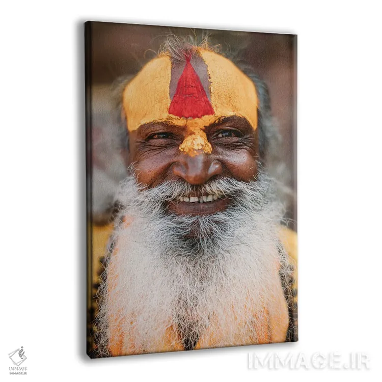 تابلو دکوراتیو سادهو نپال اثر ملیسا فایندلی - نمای پرسپکتیو محصول