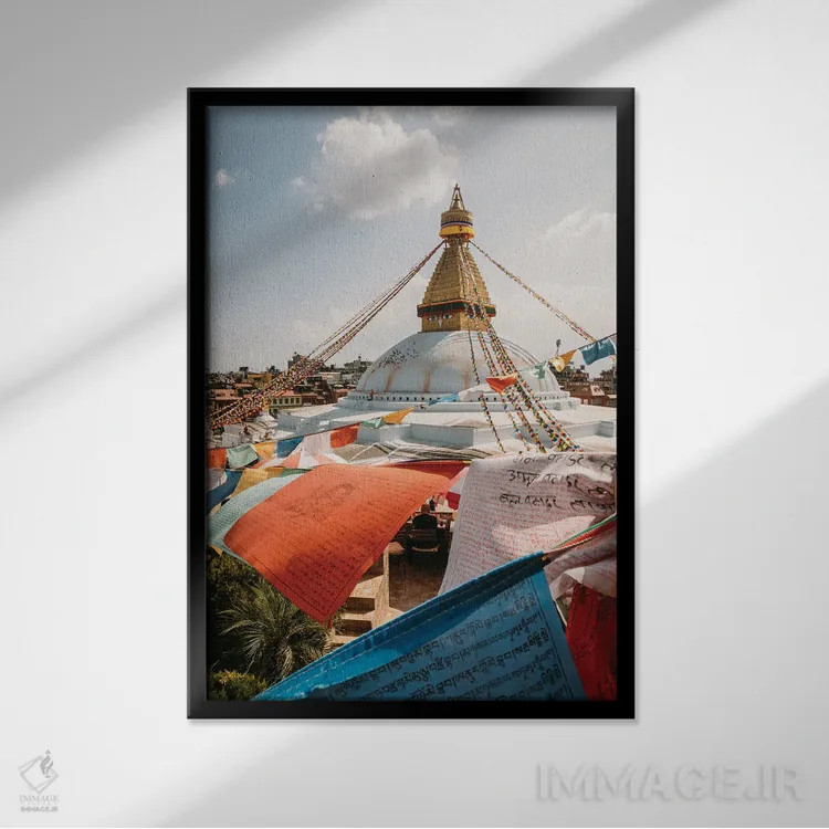 تابلو دکوراتیو بودانات اثر ملیسا فایندلی - نمای قابدار مشکی