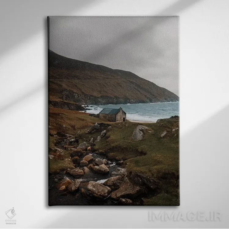 تابلو دکوراتیو سواحل ایرلند اثر ملیسا فایندلی - نمای روبهرو روی دیوار