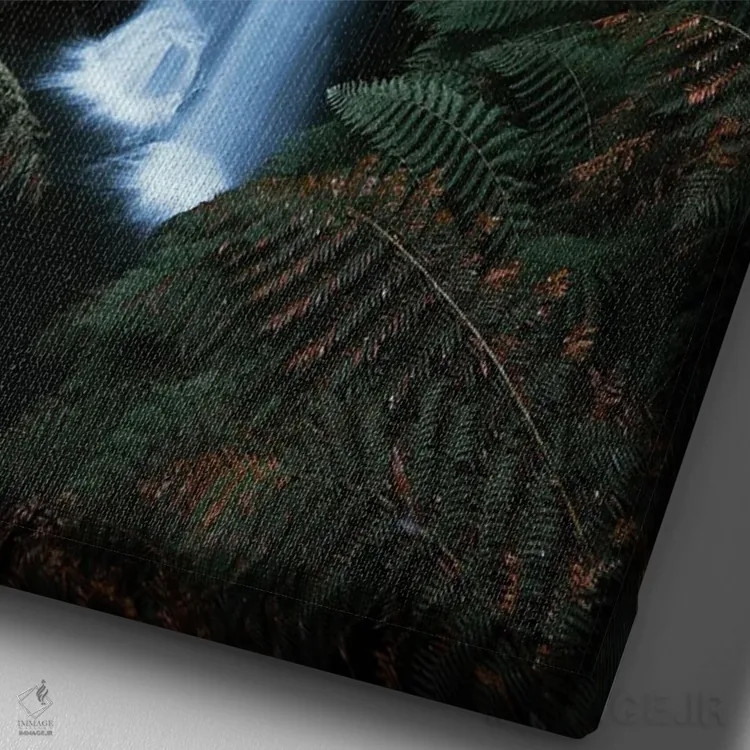 تابلو دکوراتیو جنگل های استرالیا اثر ملیسا فایندلی - نمای نزدیک بافت بوم