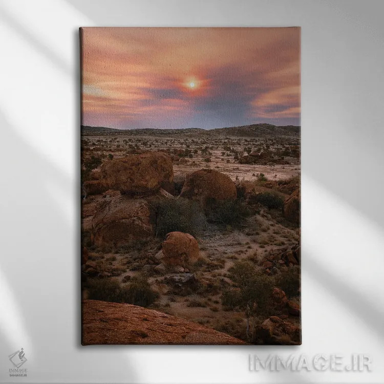 تابلو دکوراتیو قلب استرالیا اثر ملیسا فایندلی - نمای روبهرو روی دیوار