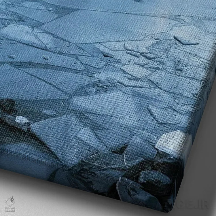 تابلو دکوراتیو آئوراکی کوک اثر ملیسا فایندلی - نمای نزدیک بافت بوم