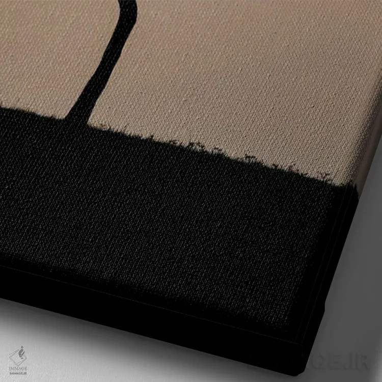 تابلو دکوراتیو درخت تنها، کنیا اثر ملیسا فایندلی - نمای نزدیک بافت بوم