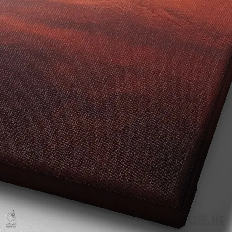 تابلو دکوراتیو غروب پرویی اثر ملیسا فایندلی - نمای نزدیک بافت بوم