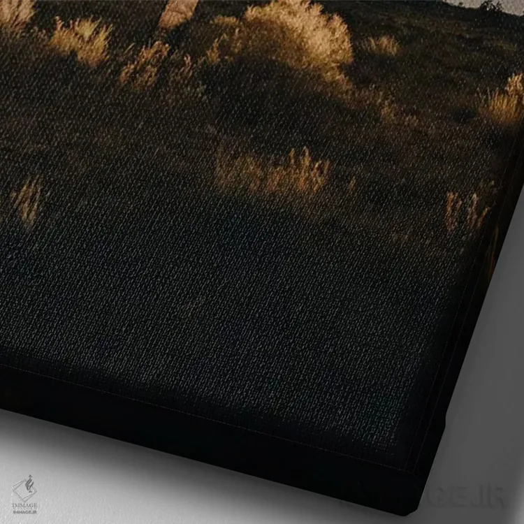 تابلو دکوراتیو درخت جاشوا اثر ملیسا فایندلی - نمای نزدیک بافت بوم