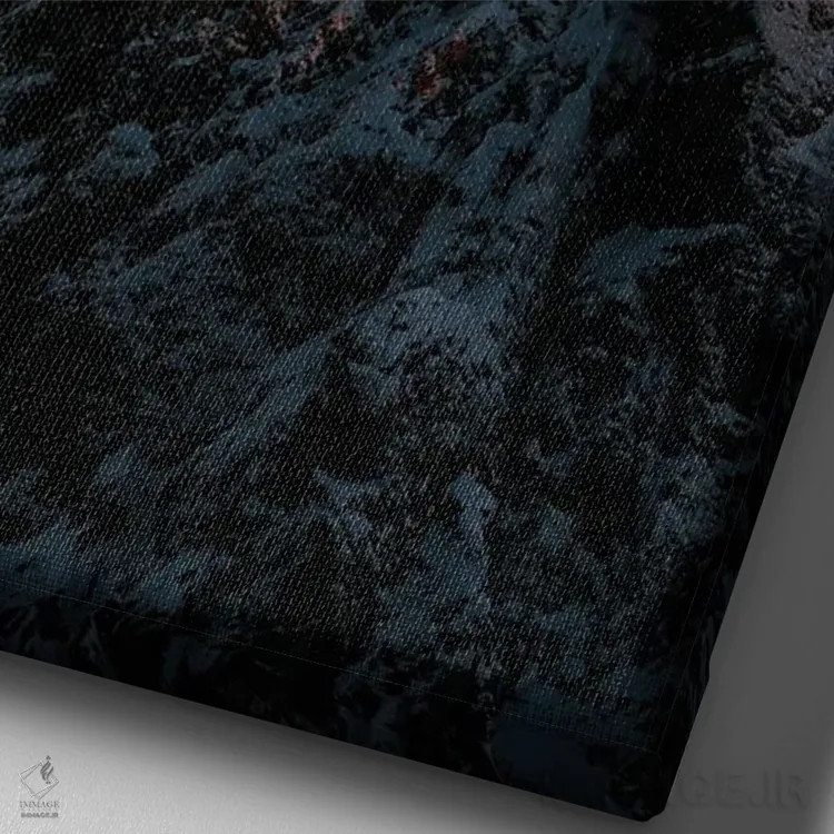 تابلو دکوراتیو زمرد اثر ملیسا فایندلی - نمای نزدیک بافت بوم