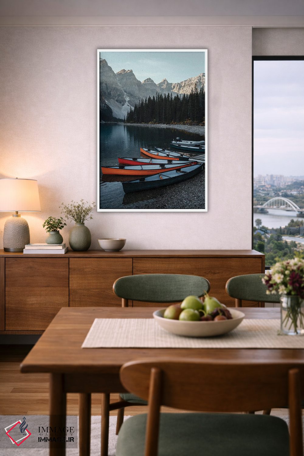 تابلو دکوراتیو دریاچه مورین اثر ملیسا فایندلی - D6W