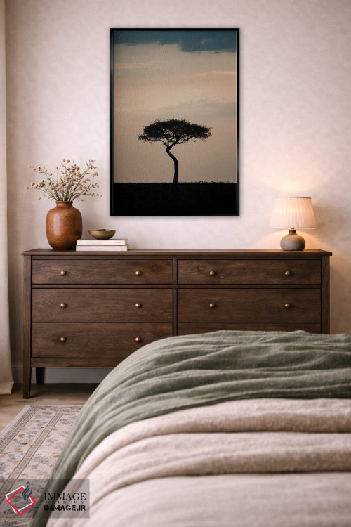 تابلو دکوراتیو درخت تنها، کنیا اثر ملیسا فایندلی - D5B